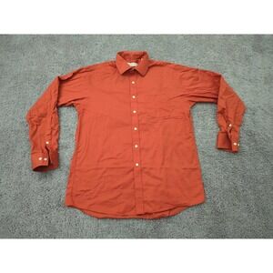Michael‎ Kors Button Up Shirt Mens 16 34/35 Long Sleeve Casual Orange